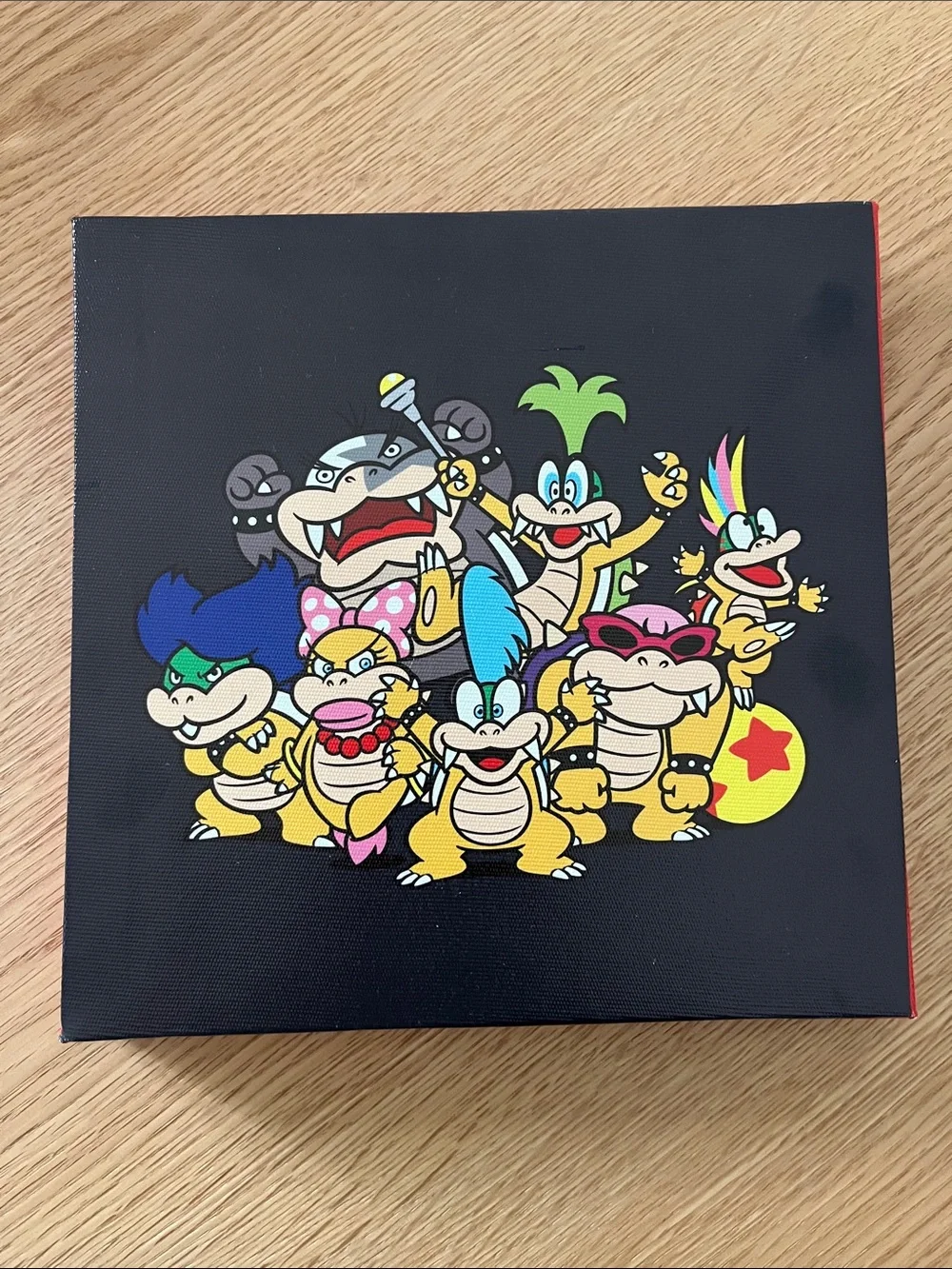 Bowser Jr. & Koopalings Graphic Canvas Print in Black